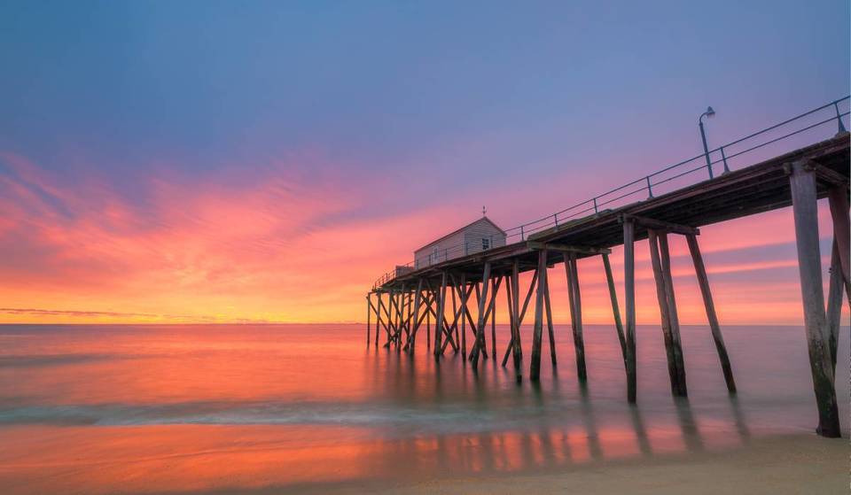 This coastal shore town one hour from NYC—whose name means ‘beautiful sea’ in Italian—is home to one of New Jersey’s longest beaches, complete with a 1.3-mile boardwalk, vibrant surf culture, and breathtaking sunrise views