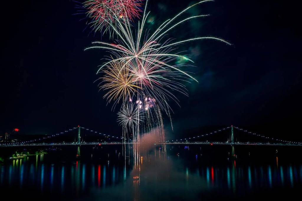 Walkway Over the Hudson fireworks