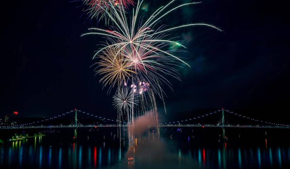 Just under 2 hours from NYC: the world’s longest elevated footbridge is throwing a massive July 4th fireworks party 212 feet above the Hudson River