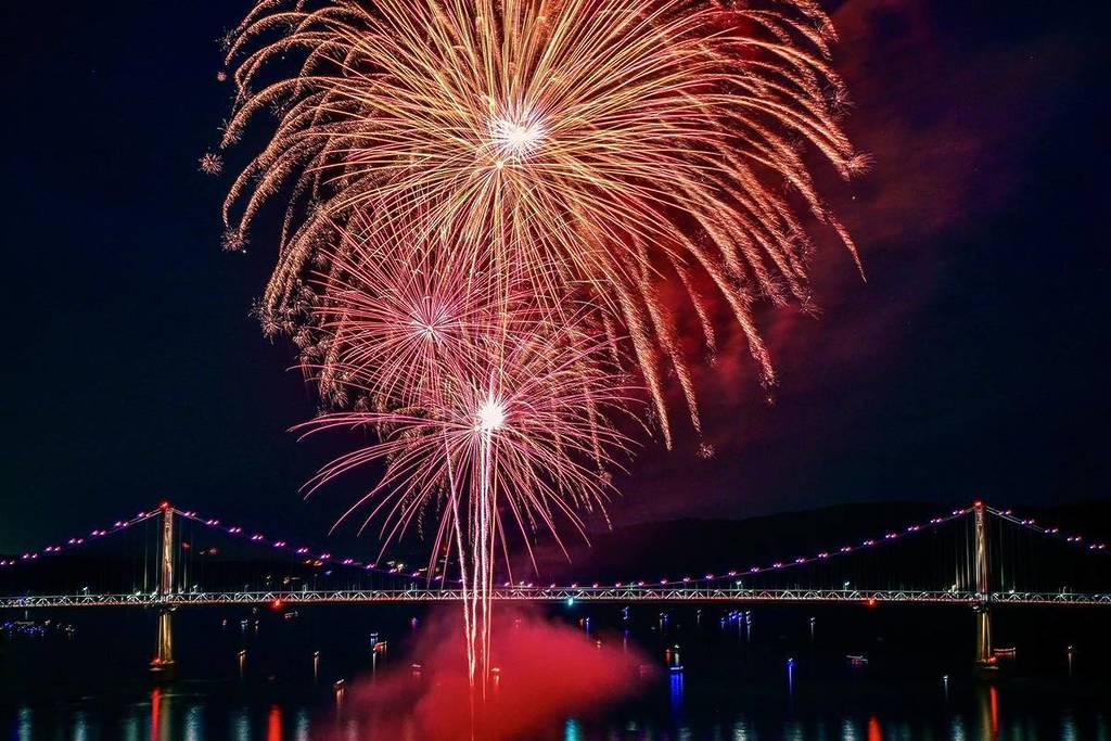 Walkway Over the Hudson 4th of july fireworks