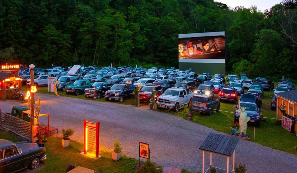 This vintage Hudson Valley drive-in theatre hidden in the foothills is hosting a massive double-feature &amp; fireworks show for the 4th of July