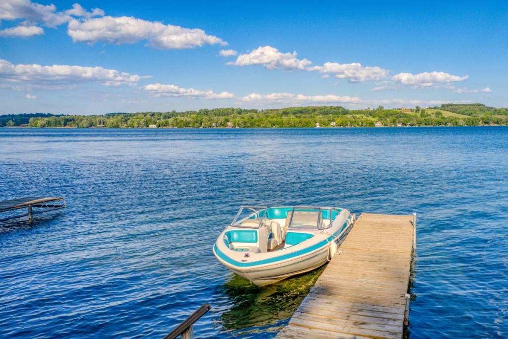 Keuka Lake in Hammondsport NY known as Little Lake Como
