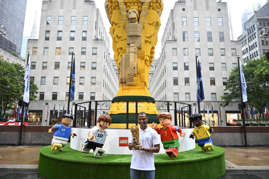 The largest mobile LEGO build in history just landed in Manhattan — a 4.2-ton World Cup masterpiece you can visit for free until July 19