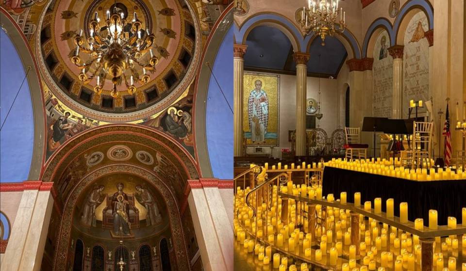 La « cathédrale nationale » de l’Église orthodoxe grecque aux États-Unis se transforme en une immense salle de concert à la lueur des bougies — offrant 60 minutes de musique envoûtante de Vivaldi dans l’Upper East Side de New York, pendant 5 soirs seulement