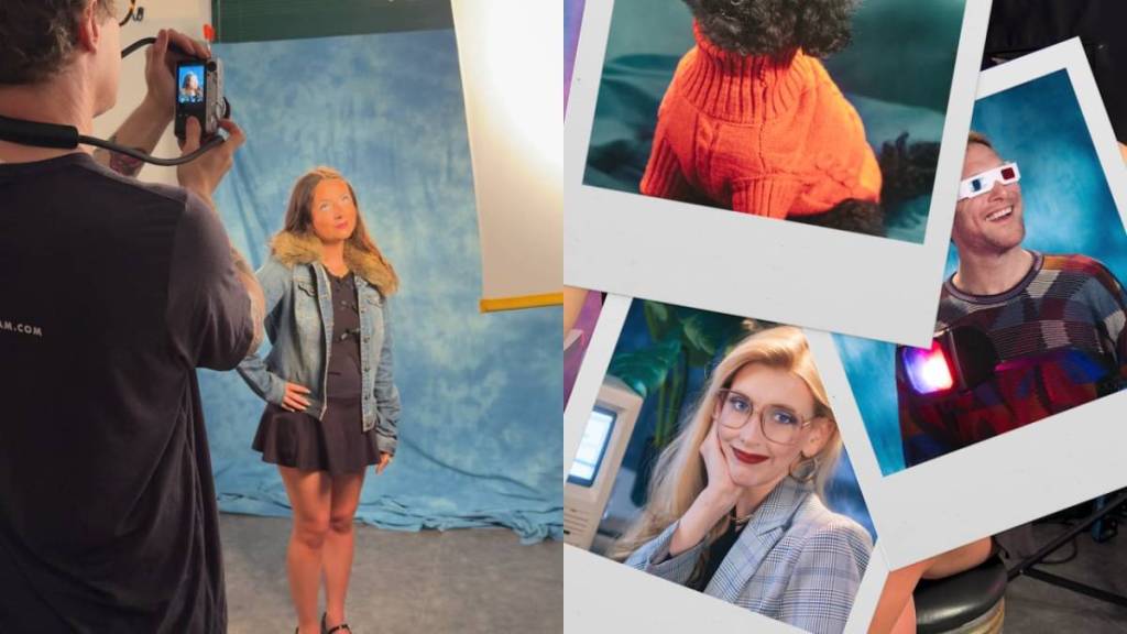 This NYC photo studio lets you travel back to the ’90s—with vintage glamour shots, retro computers &amp; mall photo vibes