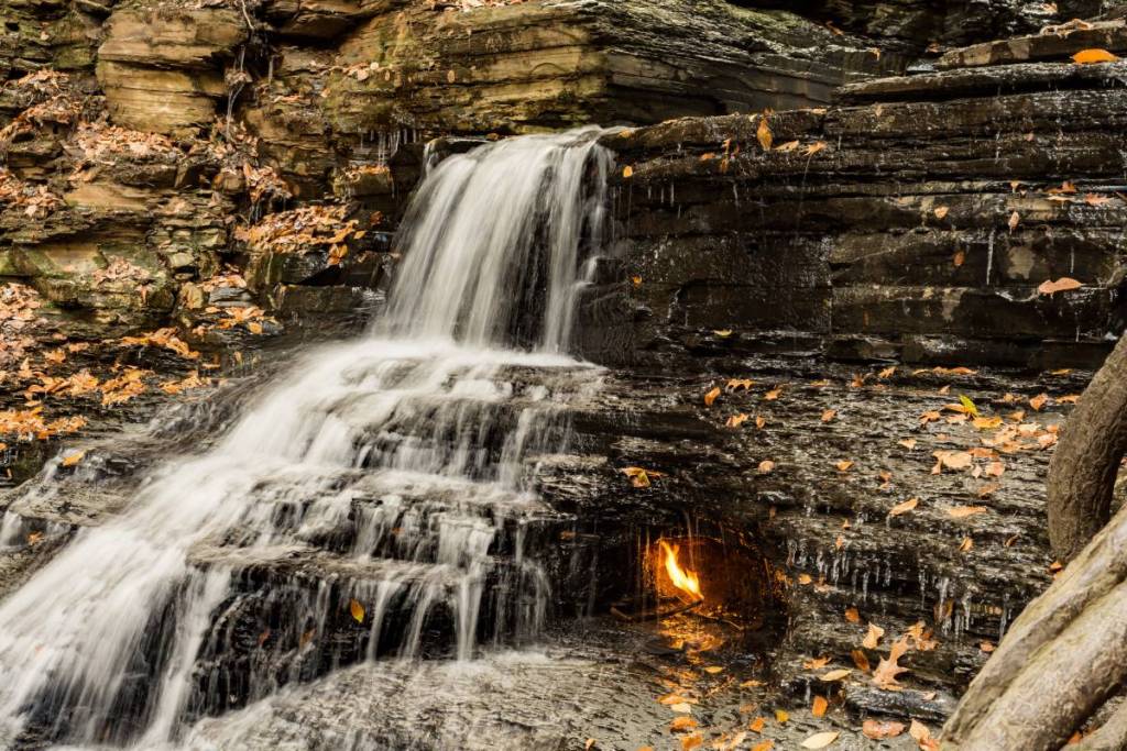 Eternal Flame Falls_Chestnut Ridge Park_Shale Creek Preserve