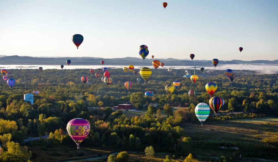 Over 70 hot air balloons will take over upstate NY’s skies this fall for a 4-day festival—and admission is completely free