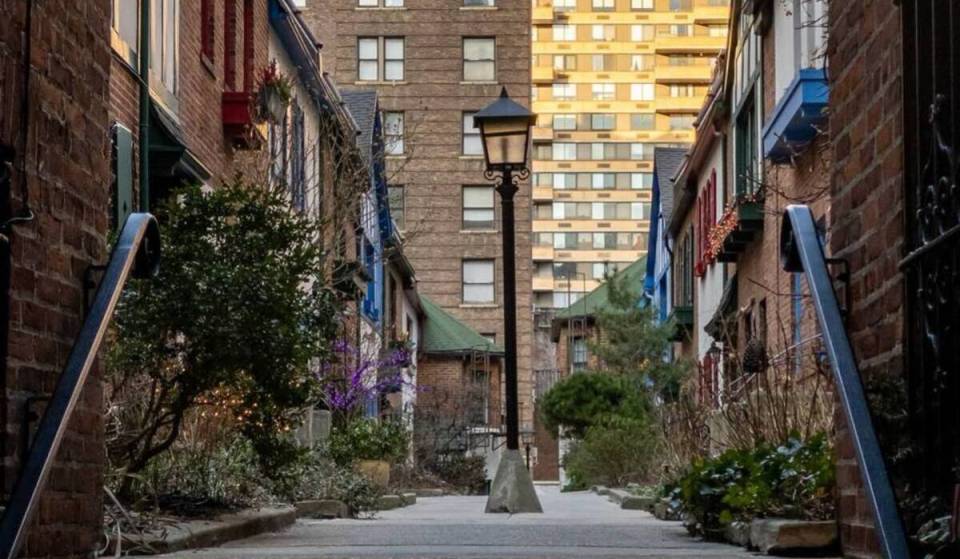 After being saved from demolition, this gated 1921 enclave on the Upper West Side looks like a secret London street — with lush gardens and a storybook atmosphere