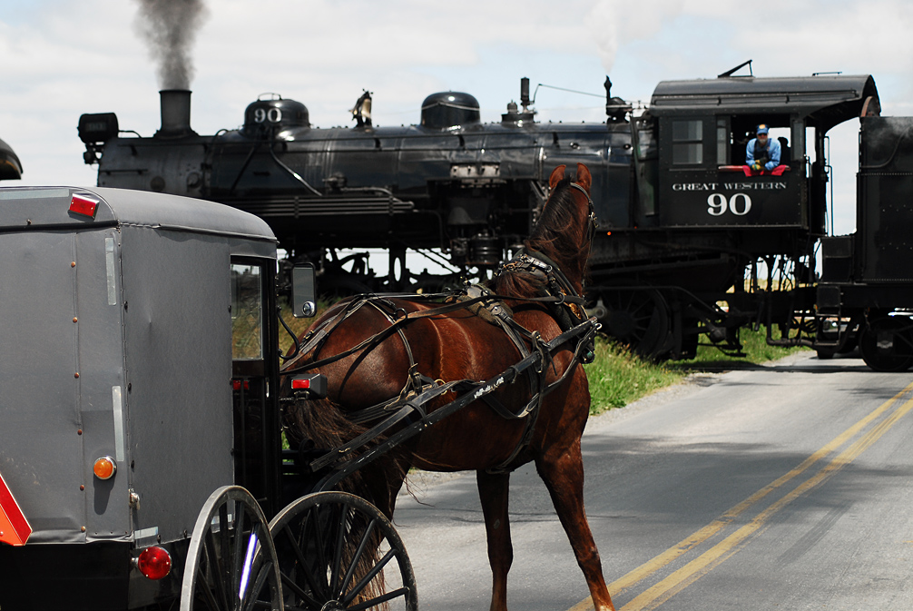 Strasburg Rail Road paard en koets