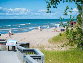This New York beach is home to the tallest freshwater sand dunes in the Northeast—with scenic boardwalks winding through a rare protected landscape