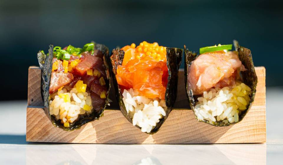 Für 29 Dollar serviert diese exklusive neue Handroll-Bar im East Village köstliche „Spice Girls“- und „Tuna Trio“-Mittagsmenüs in Downtown Manhattan