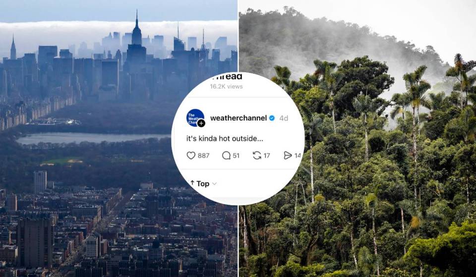 New York is letterlijk net zo vochtig geweest als het Amazonewoud