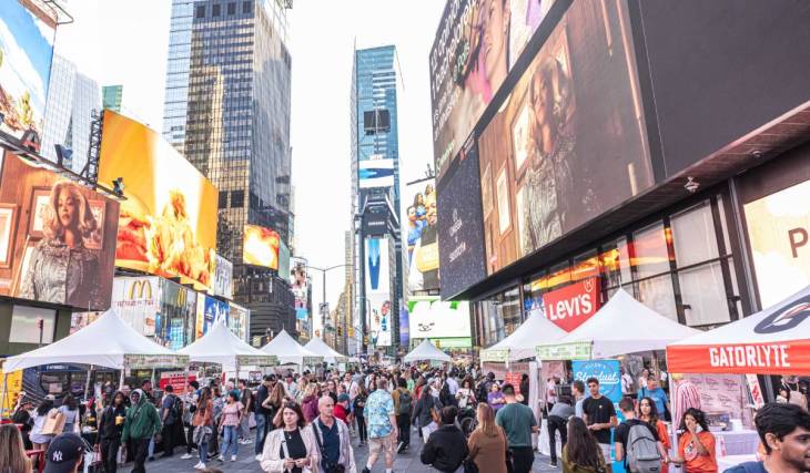 Times Square is shutting down Restaurant Row for a massive global food festival this September — $5 bites, over 30 iconic eateries, & Broadway performances
