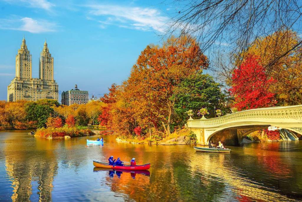 Central Park New York City fall autumn