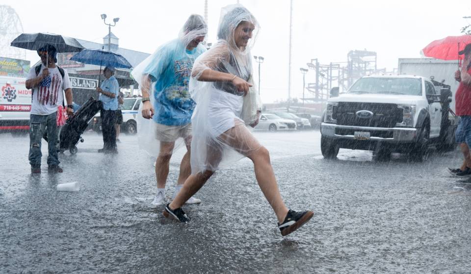 NYC is officially under a 12-hour severe flood watch starting at 2 p.m. today, with officials warning of ‘locally significant’ flooding and downpours