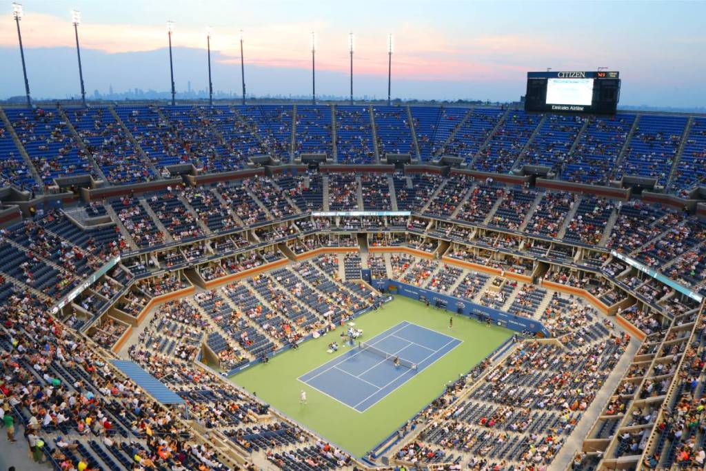 Arthur Ashe Stadium tijdens de US Open
