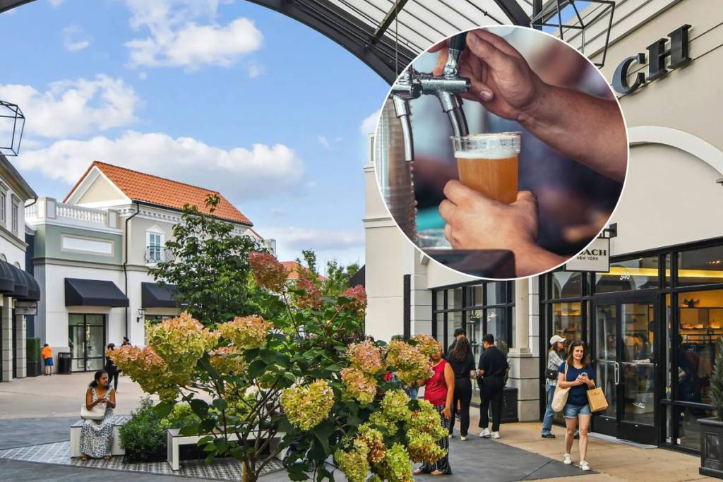 New Yorks meistbesuchtes Outlet-Einkaufszentrum schließt diesen September seinen Parkplatz für ein Festival mit unbegrenztem Bier-, Wein- und Spirituosenangebot