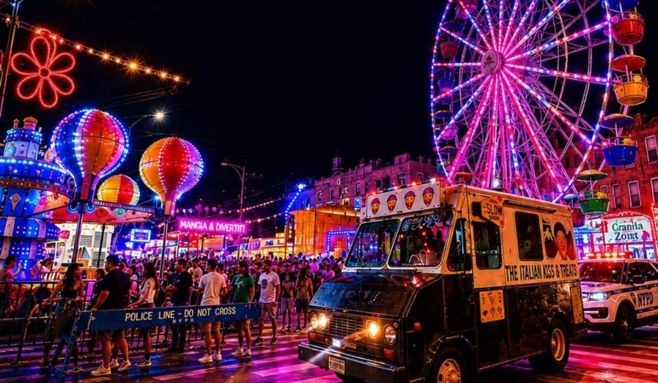 Brooklyn’s largest Italian-American feast is taking over 8 streets with free admission, classic street eats, &amp; carnival rides — but it ends this Sunday