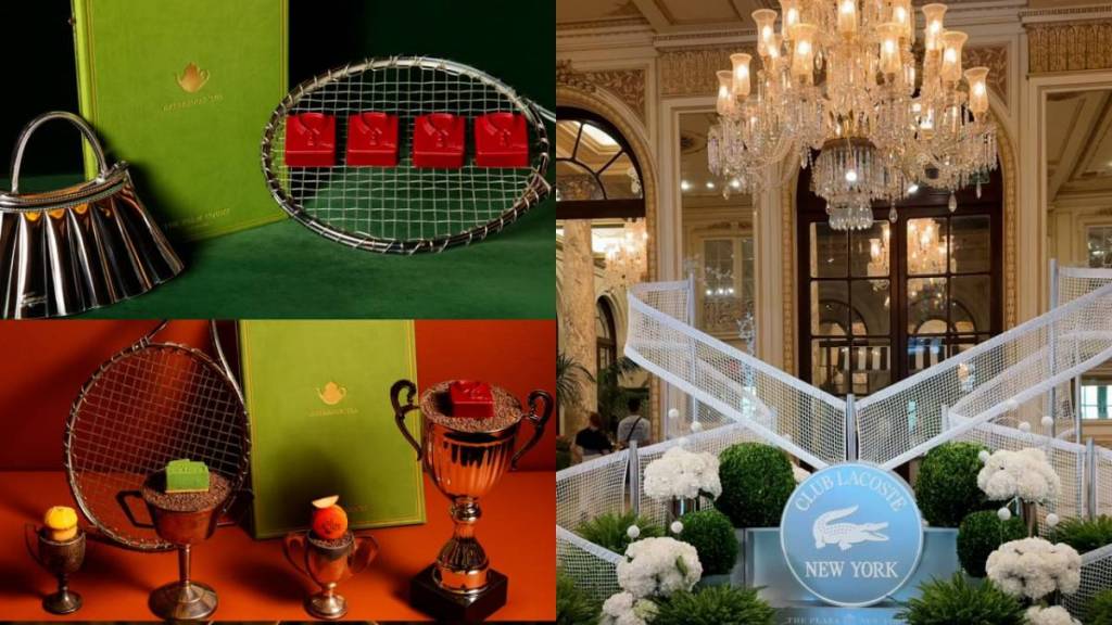 The Plaza’s iconic afternoon tea just got a tennis makeover for the US Open — with crocodile cakes &amp; “c(r)ocktails”