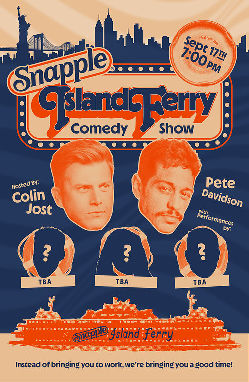 Plakat zur „Snapple Island Ferry“