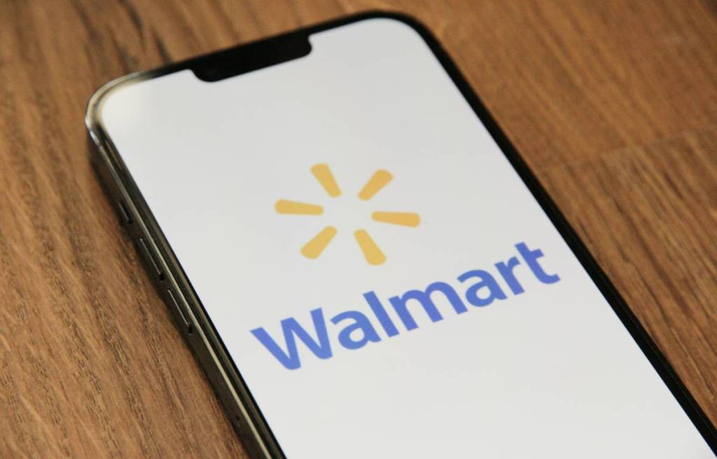 Walmart-app open op mobieltje