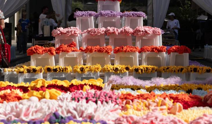 CJ Hendry’s viral Flower Market returns to Rockefeller Center for just 4 days this September—with a free flower for every guest