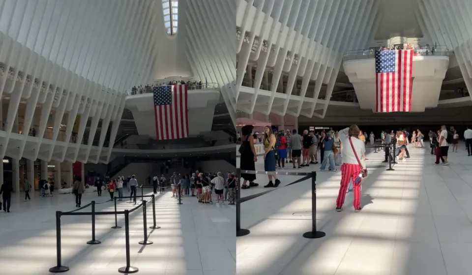 The Oculus 9/11 wedge of light tribute in NYC
