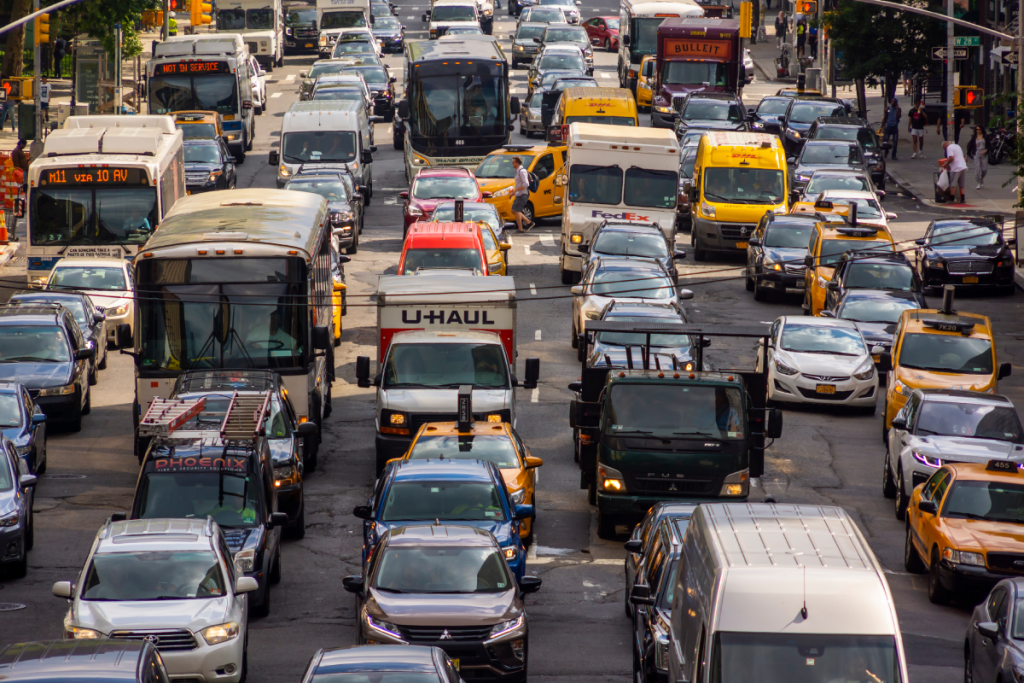 Verkeerschaos in NYC