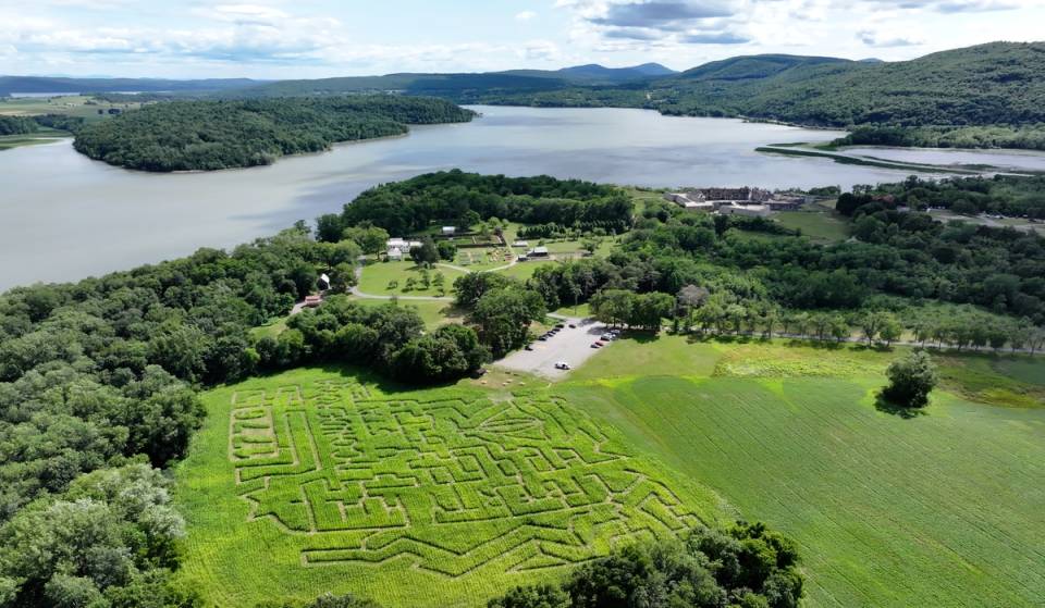Just a five-hour drive from NYC, one of America’s top corn mazes offers a 6-acre historic puzzle, scenic lake cruises, and an October harvest festival