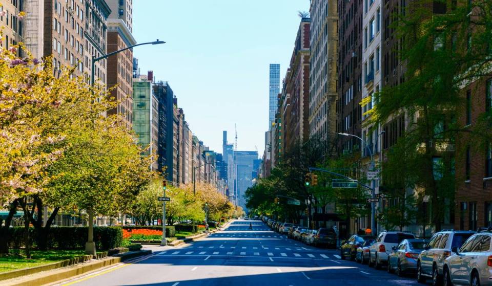 A icônica Park Avenue de Nova York está passando por uma grande reforma — com canteiros centrais mais largos para pedestres, vegetação e uma nova ciclovia protegida