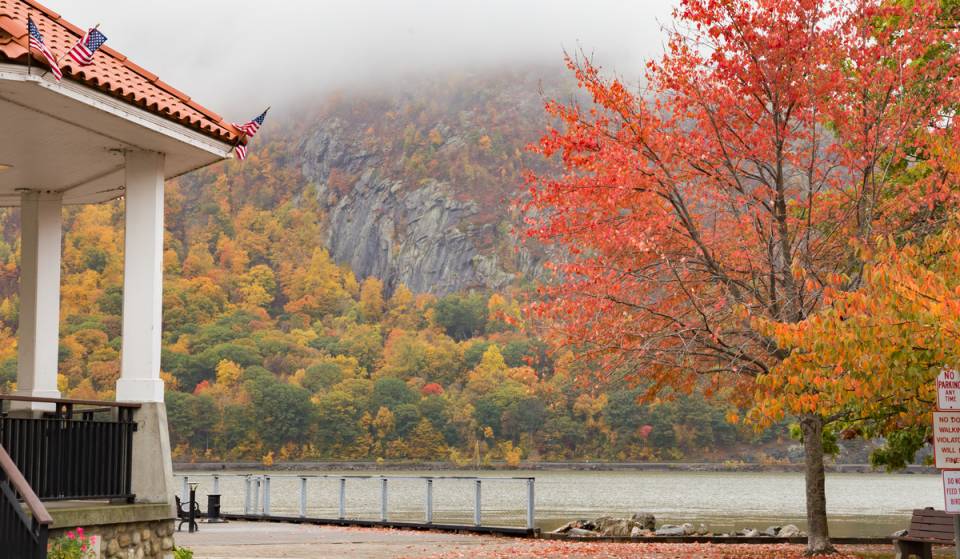 The $30 scenic train ride from Grand Central that drops you directly into a walkable 19th-century fall foliage ‘movie set’