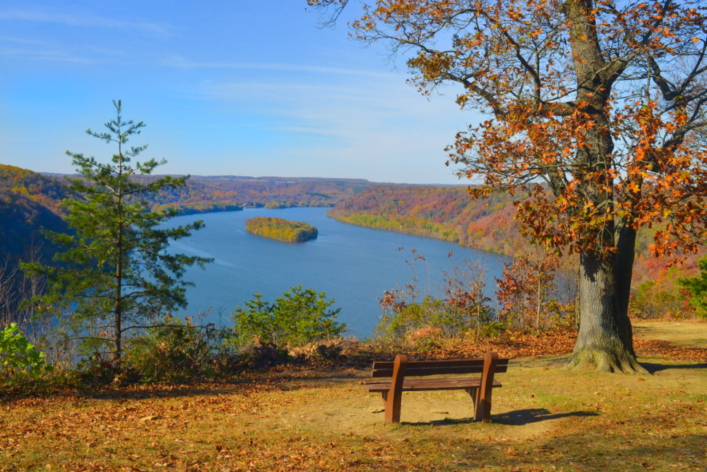 Der Pinnacle Overlook im Susquehannock State Park, Lancaster County, Pennsylvania