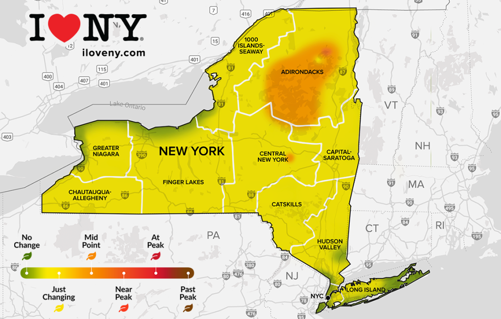 Informe sobre el follaje otoñal de «I Love NY»