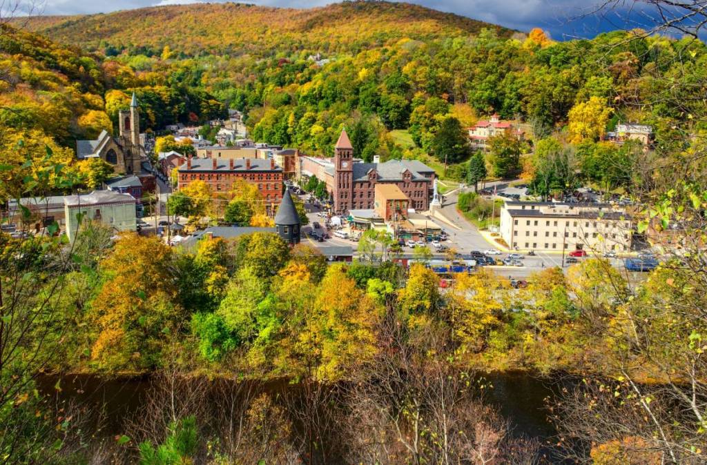 Jim Thorpe, Pensilvania, con los colores del otoño