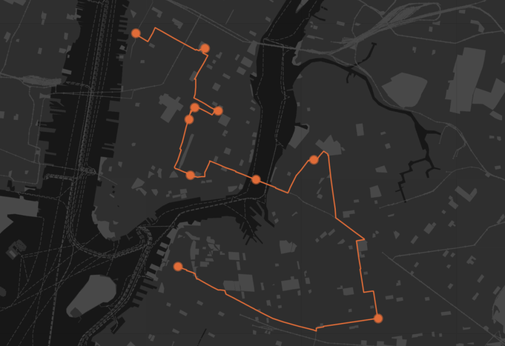 Streckenplan des NYC Bakery Run 2026