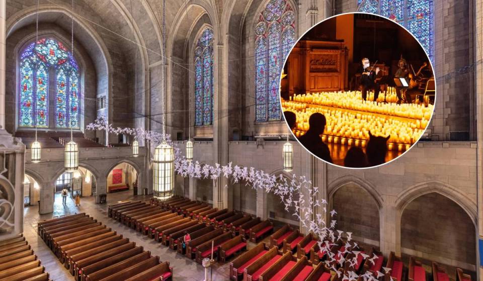 Uma igreja neogótica art déco com quase um século de idade, em frente ao Central Park, está se transformando em uma sala de concertos à luz de velas para 60 minutos de clássicos do Halloween