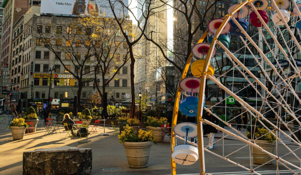 Der Herald Square in Midtown Manhattan könnte bald Schauplatz von Fahrgeschäften, Spielen und Unterhaltung werden