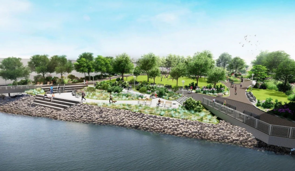 Nach 20 Jahren Verzögerungen beginnen endlich die Bauarbeiten für Greenpoints neuen, 40 Millionen Dollar teuren, 2,5 Acre großen Park am Wasser