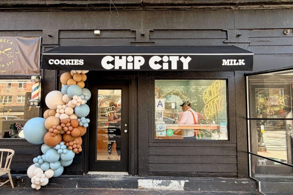 Extérieur d’un magasin Chip City à Tribeca, New York