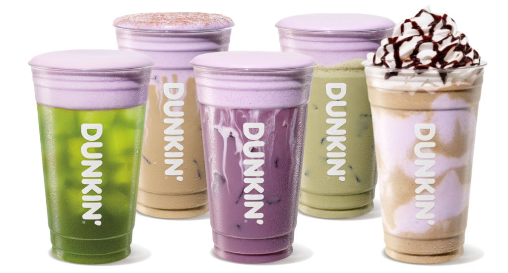 Mousse froide à la guimauve violette de Dunkin'
