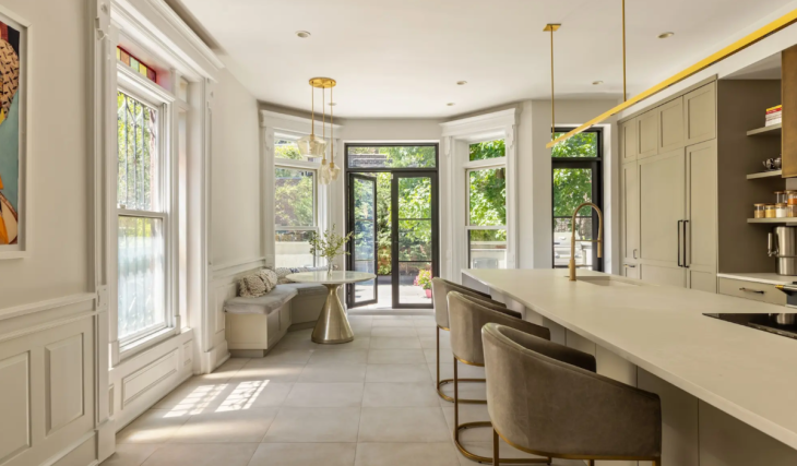 In 2014, this 1880 late Victorian townhouse was purchased for $3.8 million; after an extensive renovation, the Clinton Hill property just sold for $9.4 million to shatter the neighborhood record