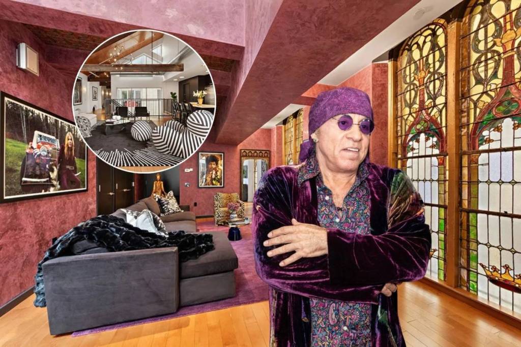 In the 1860s, it was the Washington Square Methodist Church; now the $19 million Greenwich Village penthouse owned by ‘Sopranos’ star Stevie Van Zandt is on the market with 20-foot vaulted ceilings & stained glass