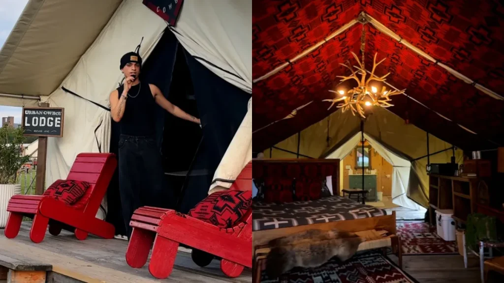 Nur eine 8-minütige Fährfahrt von Lower Manhattan entfernt: Dieser Herbst-Glamping-Urlaub auf Governors Island bietet „Urban Cowboy“-Zelte, Feuerstellen und Blick auf die Freiheitsstatue – ganz ohne Mietwagen oder Camping-Kenntnisse.