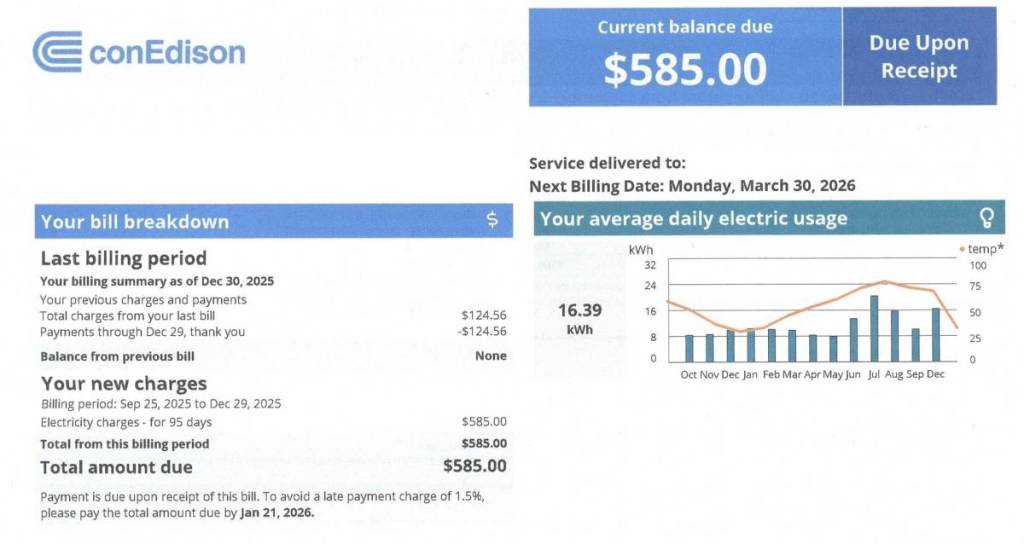 bolletta Con Edison