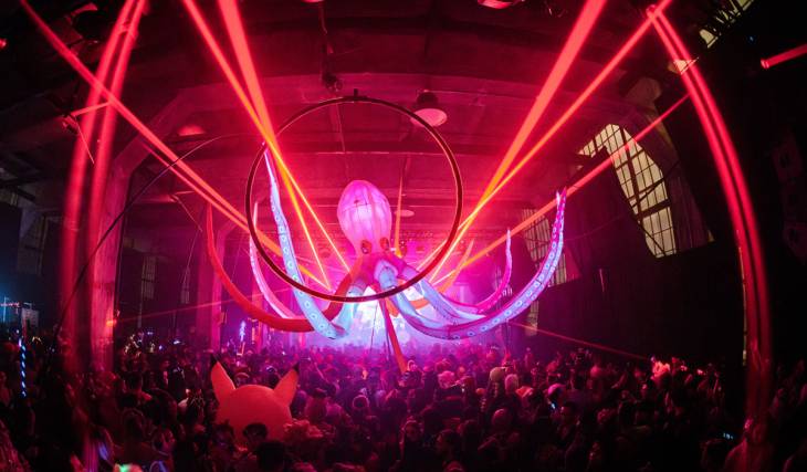 Two of the biggest Halloween raves in NYC are landing at Industry City – complete with multiple stages, dazzling light shows, and a stacked lineup of DJs
