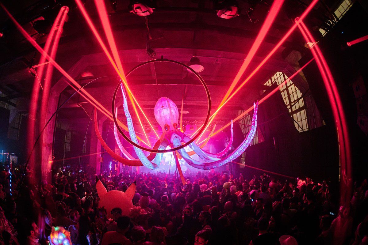 Two of the biggest Halloween raves in NYC are landing at Industry City – complete with multiple stages, dazzling light shows, and a stacked lineup of DJs