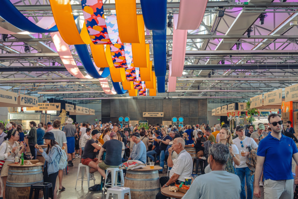 people at a food festival