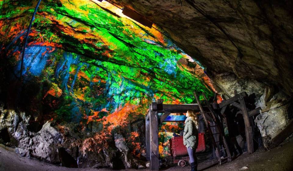 Less than two hours from NYC, a retired New Jersey zinc mine hides glowing rainbow tunnels and the world’s largest fluorescent rock display