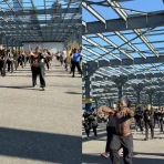 NYC Halloween Parade Thriller dance rehearsal