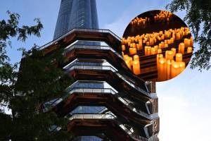Daylight saving ends on Halloween night this year, and NYC’s most famous staircase is spending the extra hour by candlelight with a string quartet playing ‘Thriller